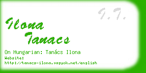 ilona tanacs business card